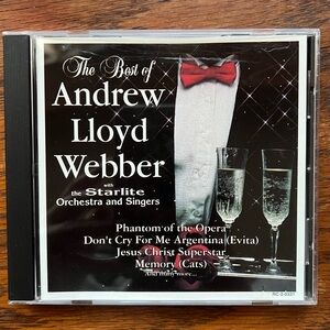 The best of Andrew Lloyd Weber w Starlite Orchestra CD Media Unisex rare music